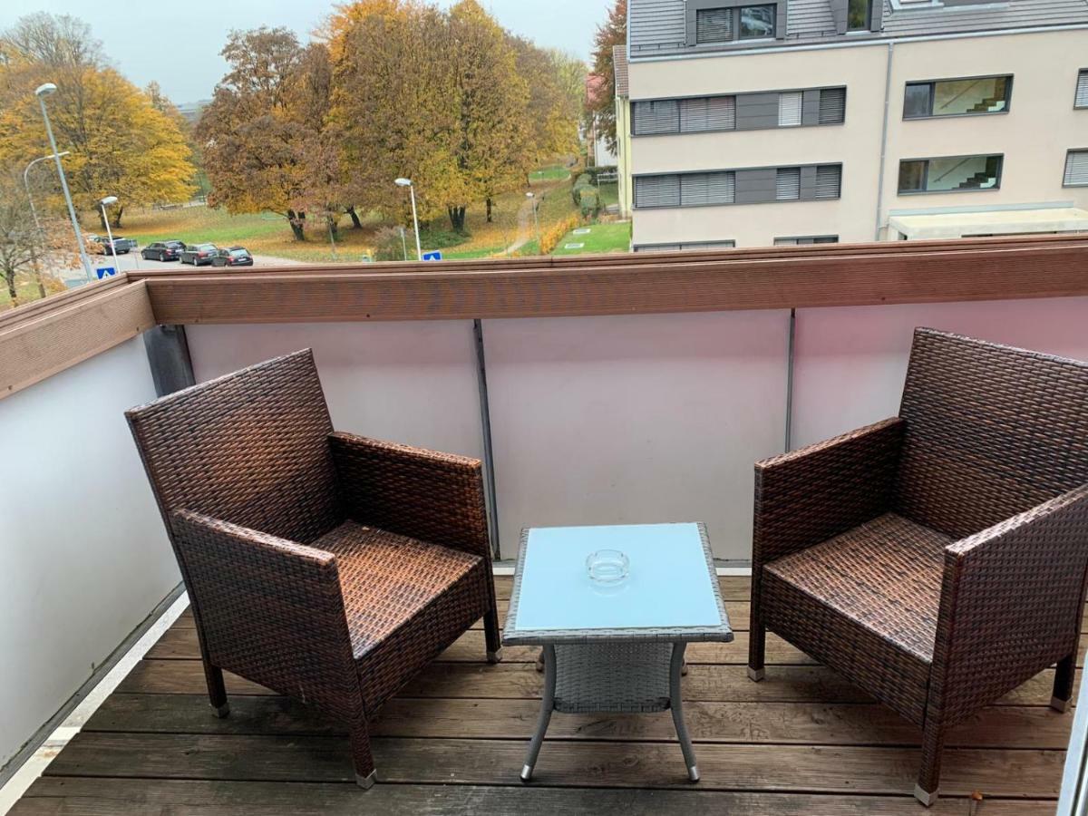 Apartmán Zentrales Wg-Zimmer 1 Ravensburg, Balkon, Kamin Exteriér fotografie